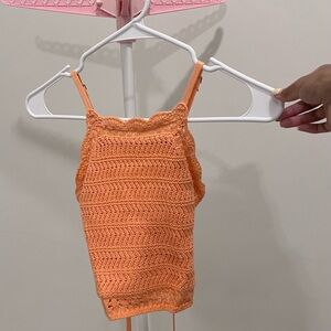 HOLLISTER Cropped Crochet Top